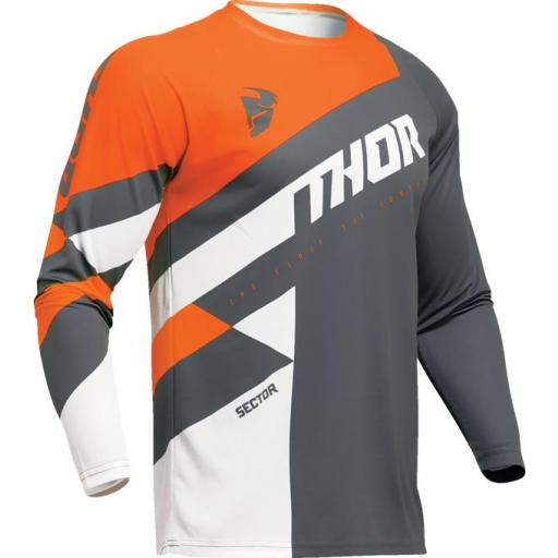 Camiseta Thor Sector Checker color naranja y gris  [0]