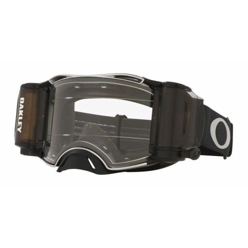 OAKLEY AIRBRAKE Roll-off  MX Tuff Blocks color negro Gunmetal Roll-Off / Lente transparente [1]