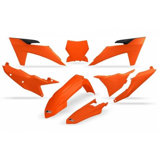 Kit de plástica UFO KTM SX 2023 -2025 color naranja fluor