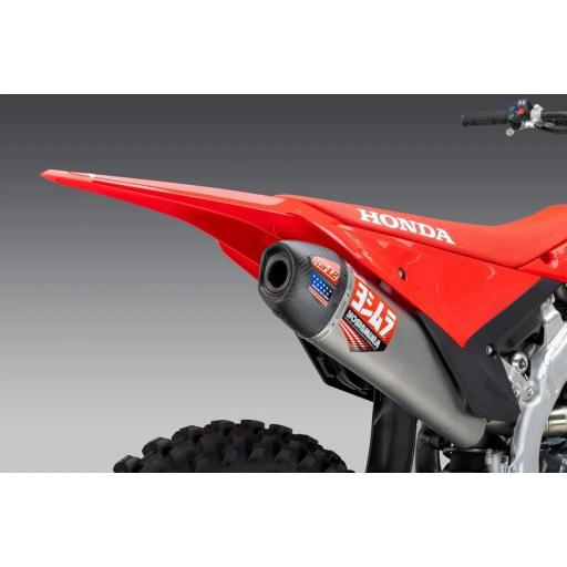 Linea completa Yoshimura USA Signature RS-12, titanio, silencioso titanio y tapa carbono CRF250 2025-.. [4]