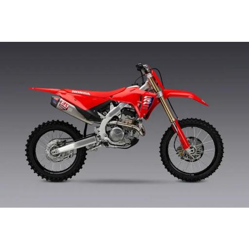 Linea completa Yoshimura USA Signature RS-12, titanio, silencioso acero inoxidable y tapa carbono CRF250 2025-.. [1]