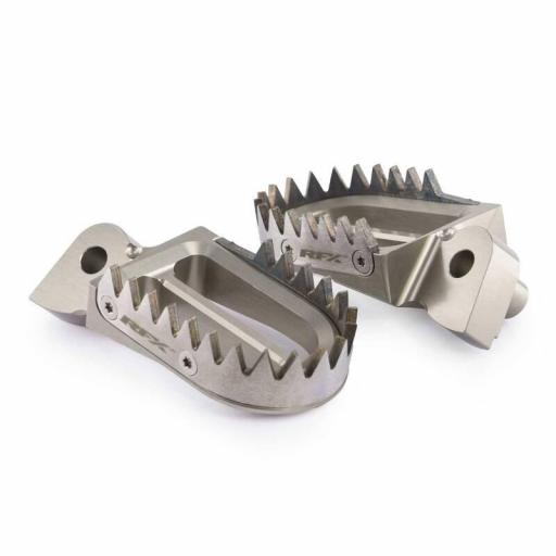 Estriberas RFX Pro Series - Titanio y Aluminio Yamaha / Fantic