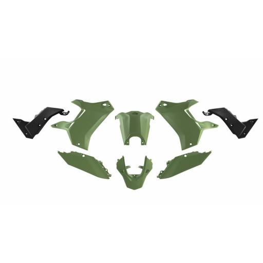kit de plasticos Yamaha Tenere 700 en color verde militar Revolution