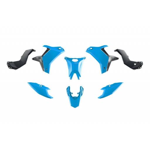Kit Plásticos RACETECH Revolution Yamaha Ténéré 700 2025-2026 Azul y Negro 