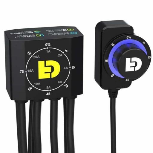 Kit de faro auxiliar LED DENALI DR1 con cableado y controlador DialDim™ [4]