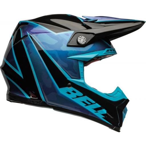 BELL Moto-9S Flex - Sprite Gloss Black/Blue [2]