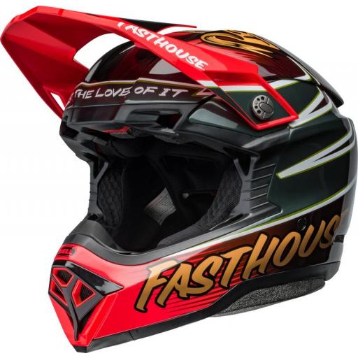 BELL Moto-10 Spherical Fasthouse DITD 24 Gloss Red/Gold