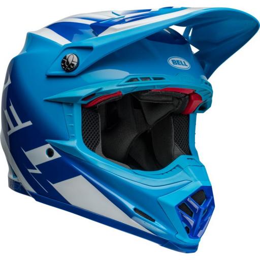 Casco BELL Moto-9S Flex - Rail Gloss Blue/White [1]