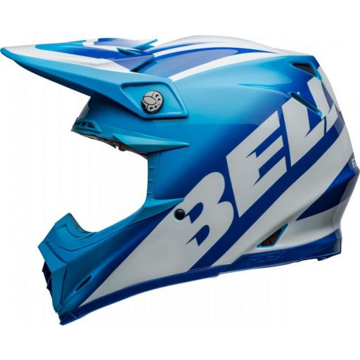 Casco BELL Moto-9S Flex - Rail Gloss Blue/White [3]