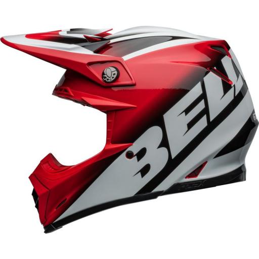 Casco BELL Moto-9S Flex - Rail Gloss Red/White [3]