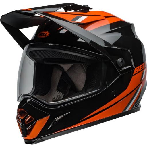 BELL MX-9 Adventure MIPS - Alpine negro brillante / naranja