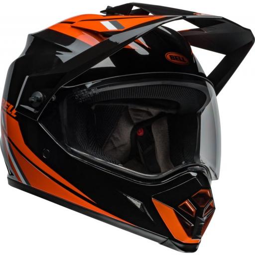 BELL MX-9 Adventure MIPS - Alpine negro brillante / naranja [1]