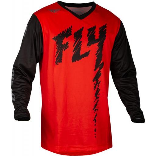 Camiseta infantil FLY RACING F-16 -Rojo / Negro / Gris