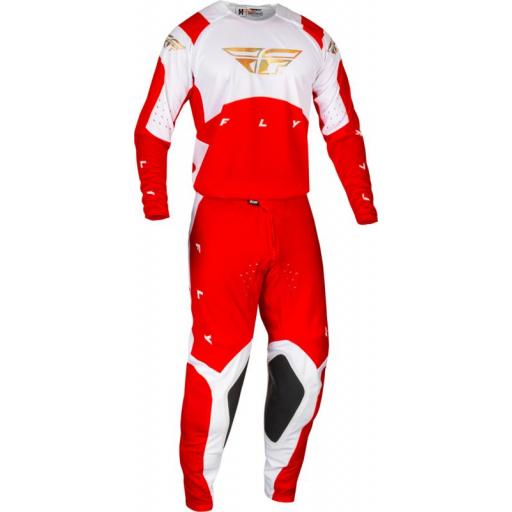 Combo Fly racing Evolution DST L.E. Podium - Rojo / Blanco / Iridium Red