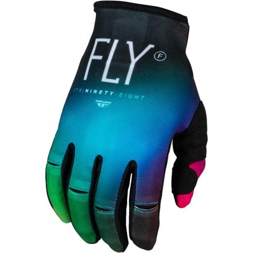 Guantes infantiles FLY RACING Kinetic Prodigy - Fucsia / Electric Blue / Hi-Vis