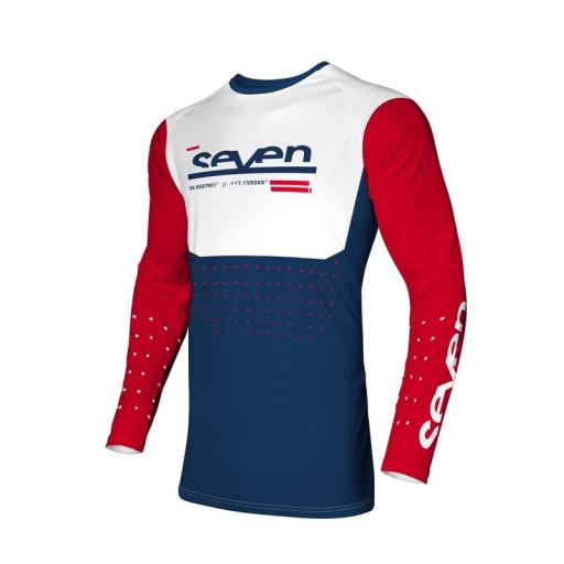 Camiseta Seven Vox Aperture - Rojo / Navy [0]