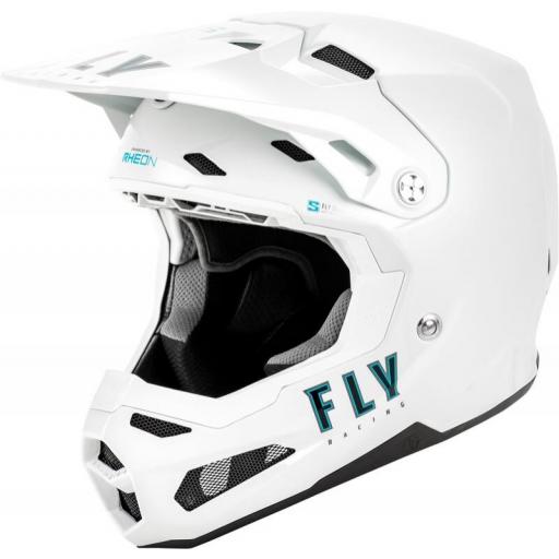 Casco FLY RACING Formula S Carbon Solid - Blanco