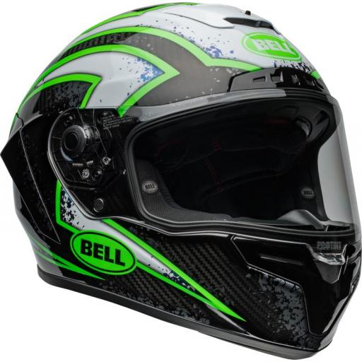 BELL Race Star DLX Flex - Xenon Gloss Negro kriptonita [1]