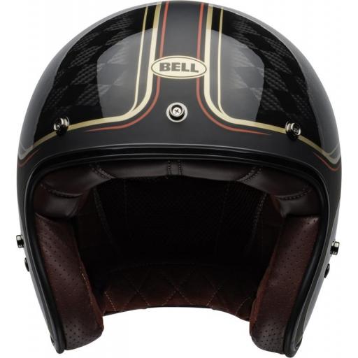 BELL Custom 500 Carbon - RSD Checkmate Matte Gloss Black/Gold [7]