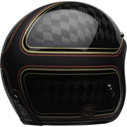 BELL Custom 500 Carbon - RSD Checkmate Matte Gloss Black/Gold [3]