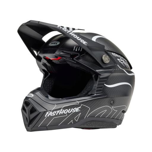 BELL Moto-10 Spherical Mips - Fasthouse Raven Matte Black/White 2025 [1]