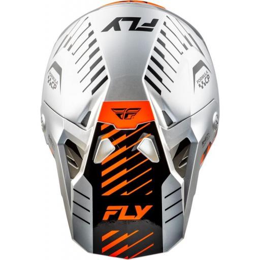 Casco FLY RACING Formula CP Slice - Gris / Naranja / Negro [2]
