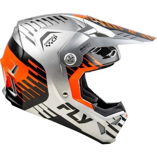 Casco FLY RACING Formula CP Slice - Gris / Naranja / Negro [1]