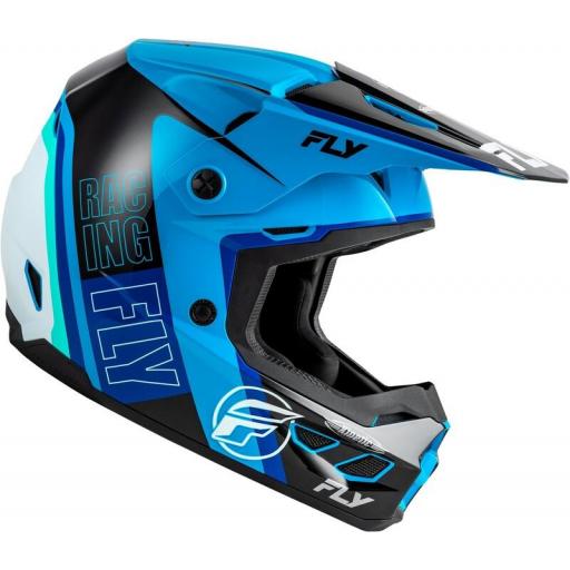 Casco FLY RACING Kinetic Rally - Azul / Negro / Blanco [1]