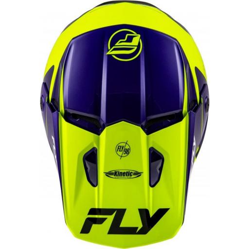 Casco FLY RACING Kinetic Rally - Hi-Vis / Azul / Negro [2]