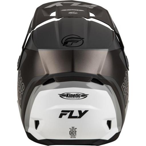 Casco FLY RACING Kinetic Rally - Gris mate / Negro / Blanco [3]