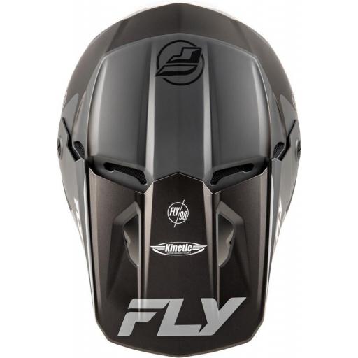 Casco FLY RACING Kinetic Rally - Gris mate / Negro / Blanco [2]