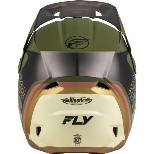 Casco FLY RACING Kinetic Rally - Matte Moss Grey / Caqui / Off-White [3]
