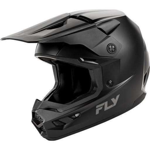 Casco infantil FLY RACING Kinetic Solid - Negro mate [0]