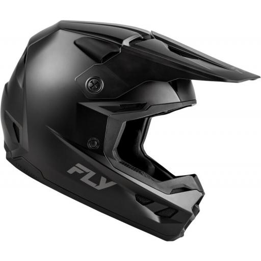 Casco infantil FLY RACING Kinetic Solid - Negro mate [1]