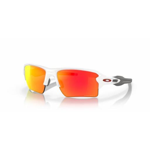 Gafas de Sol OAKLEY Flak® 2.0 XL Blanca Team Colors Lentes Prizm Ruby