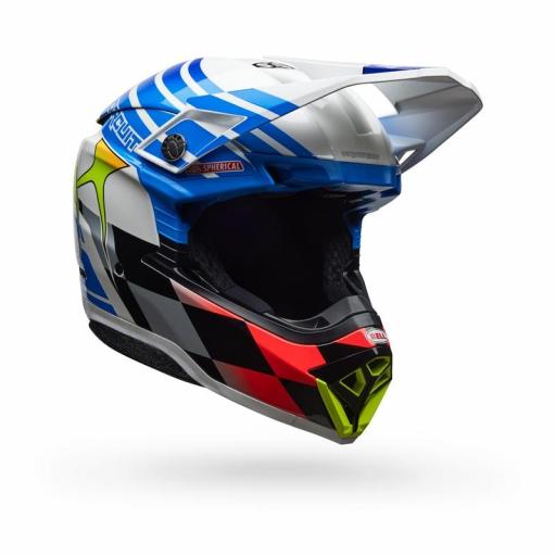BELL Moto-10 Spherical - Pro Circuit 25 Gloss Blue/White