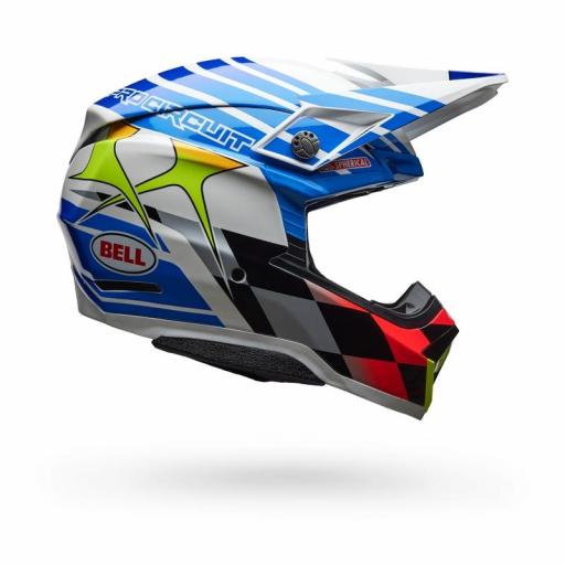 BELL Moto-10 Spherical - Pro Circuit 25 Gloss Blue/White [2]