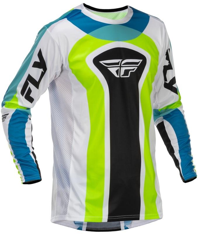 Camiseta FLY RACING Lite Current Edición limitada - blanco/Lime/azul