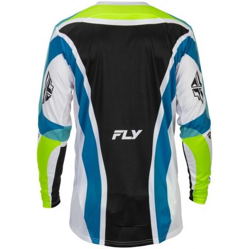 Camiseta FLY RACING Lite Current Edición limitada - blanco/Lime/azul [1]