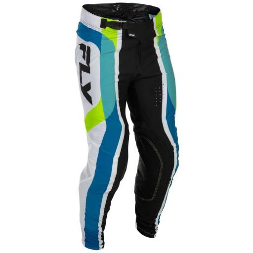 Pantalón FLY RACING Lite Current Edición limitada - blanco/Lime/azul [1]