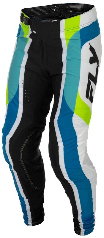 Pantalón FLY RACING Lite Current Edición limitada - blanco/Lime/azul