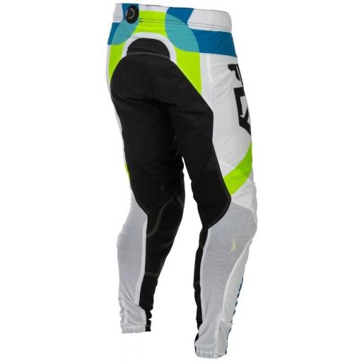 Pantalón FLY RACING Lite Current Edición limitada - blanco/Lime/azul [3]