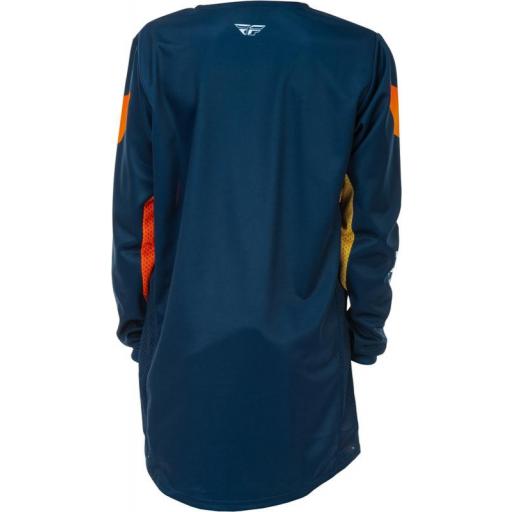 Camiseta infantil FLY RACING Kinetic - Navy/naranja [2]