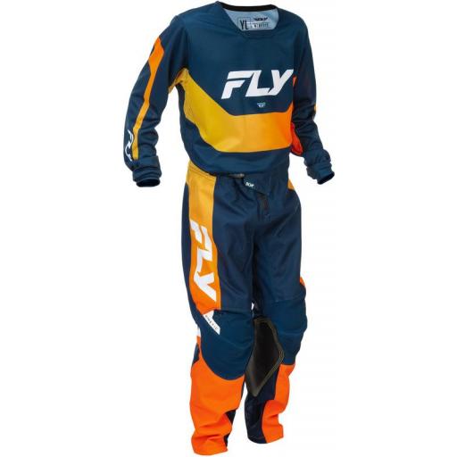 Camiseta infantil FLY RACING Kinetic - Navy/naranja [1]