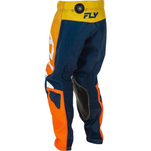 Pantalón infantil FLY RACING Kinetic - Navy/naranja [1]