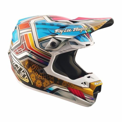 Casco TROY LEE DESIGNS SE5 Carbon Lowrider - Gris/Multi [6]