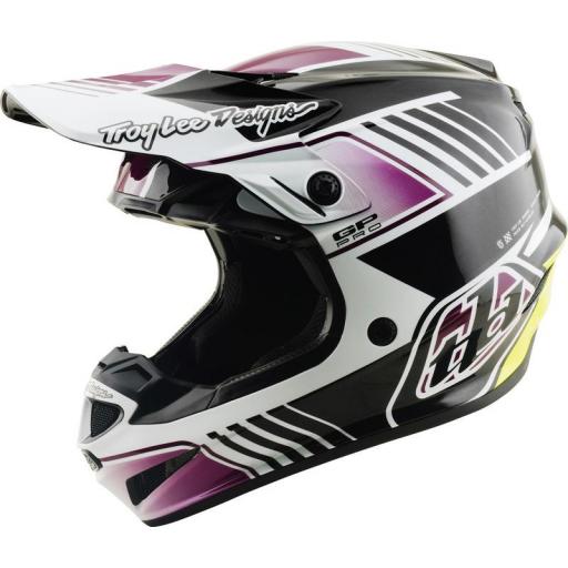 Casco TROY LEE DESIGNS GP Pro Segment - negro/violeta