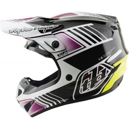 Casco TROY LEE DESIGNS GP Pro Segment - negro/violeta [1]