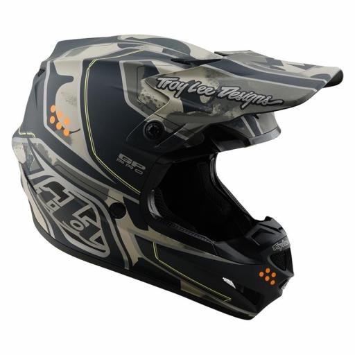 Casco TROY LEE DESIGNS GP Pro Trooper - Negro/Caper [2]