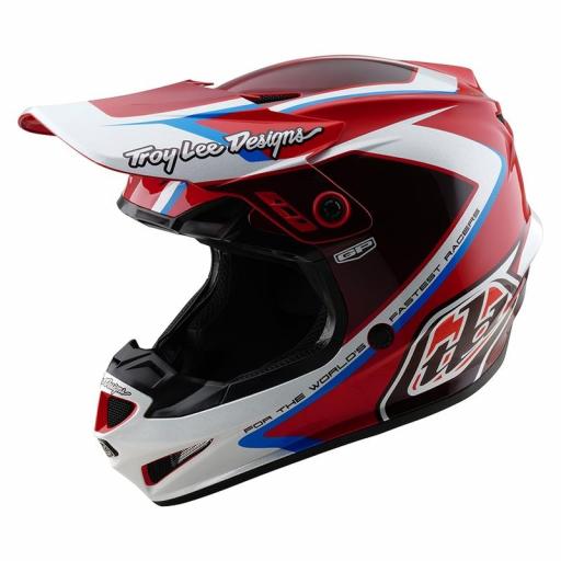 Casco TROY LEE DESIGNS GP - Rojo/Blanco